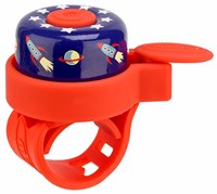 Micro sonnette vélo Rocket - sonnette rouge pour trottinette sécurité enfant