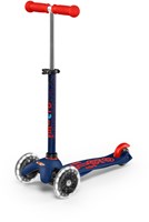 Micro trottinette enfant Mini Deluxe navy blue LED avec guidon réglable