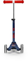 Micro trottinette enfant Mini Deluxe navy blue LED avec guidon réglable-2