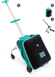 Micro valise ride-on Eazy Forest Green valise de voyage enfant