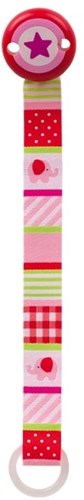 Heimess attache-tétine éléphant rose accessoire bébé 21,5 cm