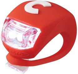 Micro lampe LED deluxe rouge - éclairage trottinette et vélo