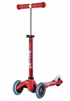 Micro trottinette enfant Mini Micro Deluxe LED rouge - trottinette avec roues LED-2