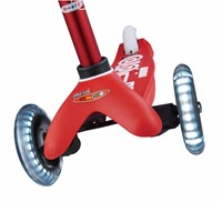 Micro trottinette enfant Mini Micro Deluxe LED rouge - trottinette avec roues LED-3