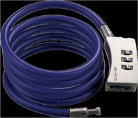 Micro antivol trottinette deluxe bleu - cadenas à combinaison solide
