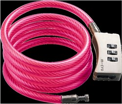 Micro antivol trottinette deluxe rose - cadenas à combinaison solide