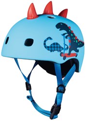 Micro casque 3D Scootersaurus casque vélo enfant bleu M avec lumière LED