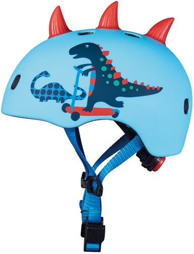 Micro casque 3D Scootersaurus casque vélo enfant bleu M avec lumière LED-2