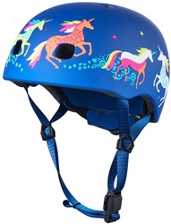 Micro casque vélo PC Licorne S - casque enfant avec lumière LED