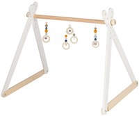 Heimess baby gym en bois orange-bleu réglable 61x57x55cm