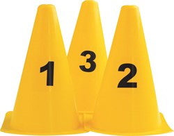 Megaform ensemble de cônes numérotés 10 pièces pour intérieur et extérieur
