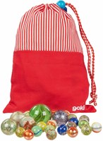 Goki billes - billes de jeu colorées en sac 50 pièces-2