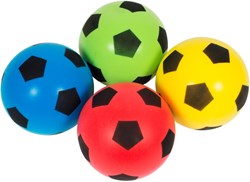 Megaform ballons de jeu football set de 4 - balles en mousse souple pour enfants