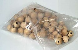 HOT Sports + Toys boules de loto en bois set 90 pièces numérotées 25mm