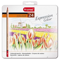 Bruynzeel crayons de couleur set 24 pièces pour adultes et loisirs