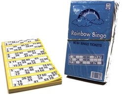 Bingokaarten 100 vellen, 600 Kaartjes
