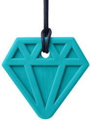 ARK Therapeutic collier à mâcher diamant pour enfants - bijou sensoriel jouet Brede, diamantvormige kauwketting met lichte textuur, voor kinderen en volwassenen.