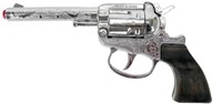 Pistolet à amorces jouet revolver 100 coups métal accessoire cowboy-2