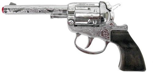 Pistolet à amorces jouet revolver 100 coups métal accessoire cowboy-2