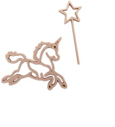Grennn emporte-pièce licorne et baguette magique jouet sable magique
