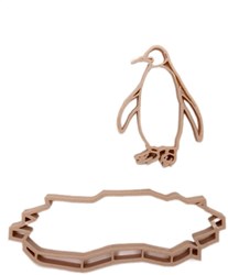 Grennn emporte-pièce pingouin et banquise - jouet éducatif carton