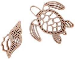 Grennn emporte-pièce tortue et coquillage - jouet éducatif en carton