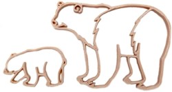 Grennn ours polaire et ourson emporte-pièce - jouet éducatif en carton