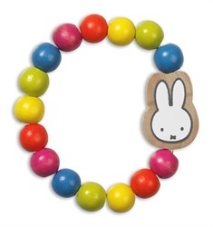 Bambolino Toys bracelet perles bois Nijntje arc-en-ciel Miffy enfants