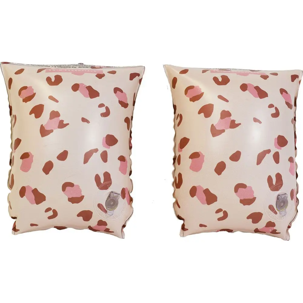 Swim Essentials Brassards Léopard Vieux Rose 2-6 Ans - Sécurité Piscine
