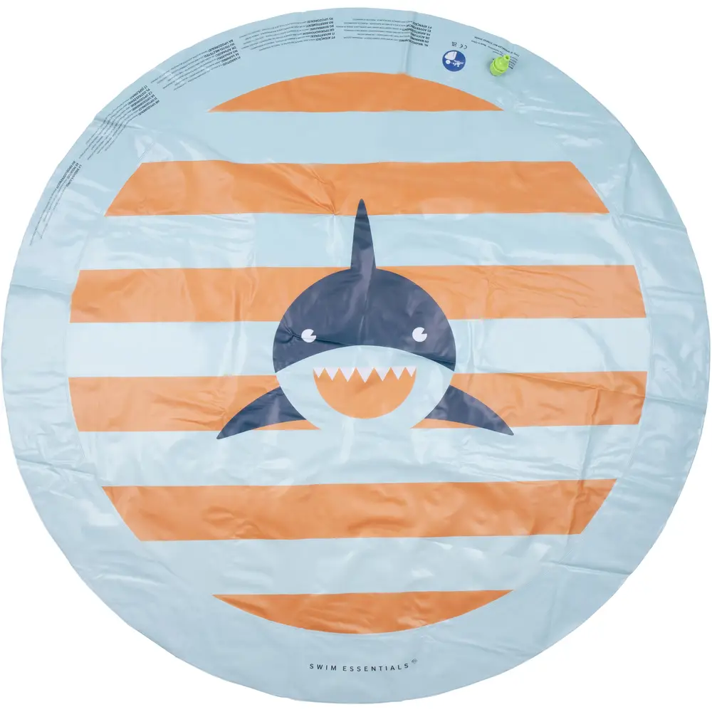 Swim Essentials tapis de jeu aquatique requin 150 cm - arroseur extérieur