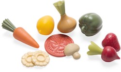 Dantoy Green Garden set de fruits et légumes jouets - 10 pièces - jeu d'imitation durable