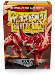 Dragon Shield protège-cartes matte ruby rouge - 100 pièces cartes à jouer