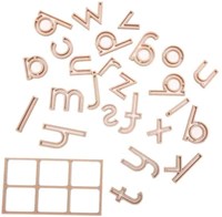 Grennn emporte-pièces lettres alphabet scolaire jouet éducatif brun