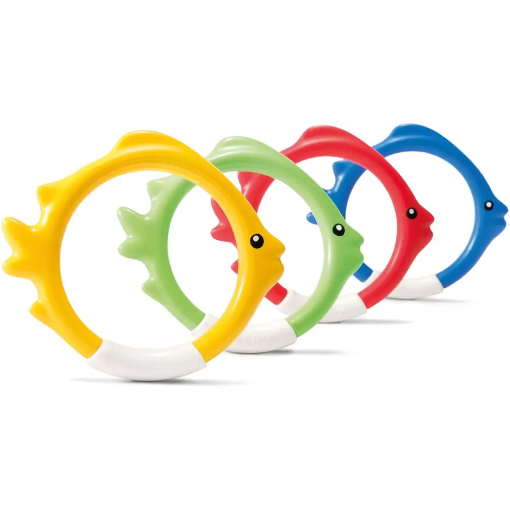 Intex anneaux de jeu sous-marins Fish Ring set - jouet de piscine anneaux de plongée