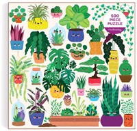 Mudpuppy puzzle 500 pièces - Happy Plants - puzzle nature coloré