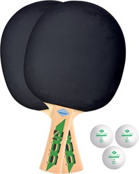 Schildkröt set de tennis de table Speedy Fetzner 400 bois FSC 2 raquettes 3 balles