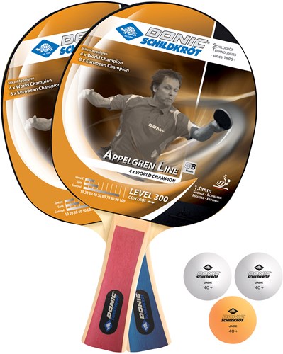 Set de tennis de table Appelgren 300 avec raquettes et balles pour enfants