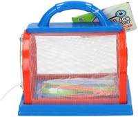 Boîte d'observation d'insectes jouet rouge bleu avec loupe et pince-3