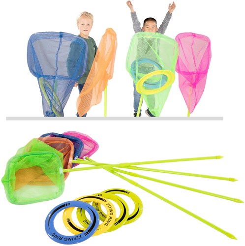 Lobbes set de compétition frisbee jouet d'extérieur avec filets-3