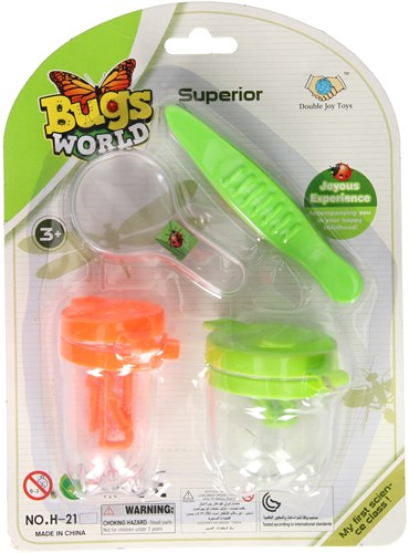 Lobbes pots à insectes jouet avec loupe pour enfants
