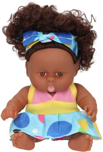 Poupée bébé poupée bouclée avec robe et bandeau 22cm jouet poupée