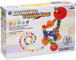 Domino Tornado circuit à billes jouet set 53 pièces plastique