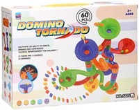 Domino Tornado circuit à billes jouet set 60 pièces coloré