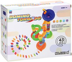 Domino Tornado circuit de billes jouet set 43 pièces plastique