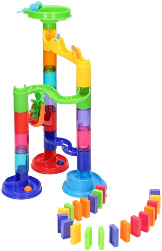 Domino Tornado circuit de billes jouet set 43 pièces plastique-2