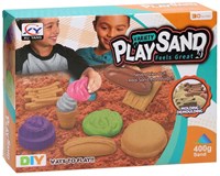Lobbes sable de jeu set pain et gâteau 400 grammes - jouet créatif