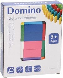 Jeu de dominos en bois set jouet 120 pièces jeu créatif
