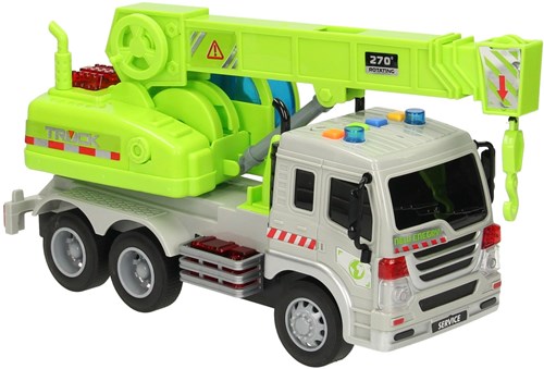 Camion jouet bras crochet avec lumière et son - camion coloré-2