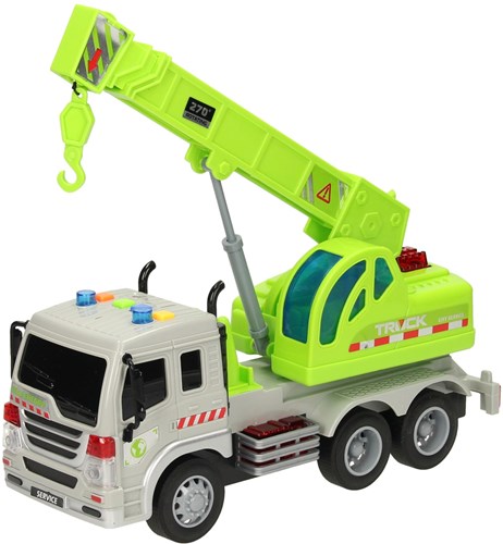 Camion jouet bras crochet avec lumière et son - camion coloré-3