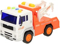 Camion de remorquage jouet dépanneuse avec lumière et son blanc orange-3